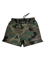 God's Plaid (Woodland) Fight Shorts